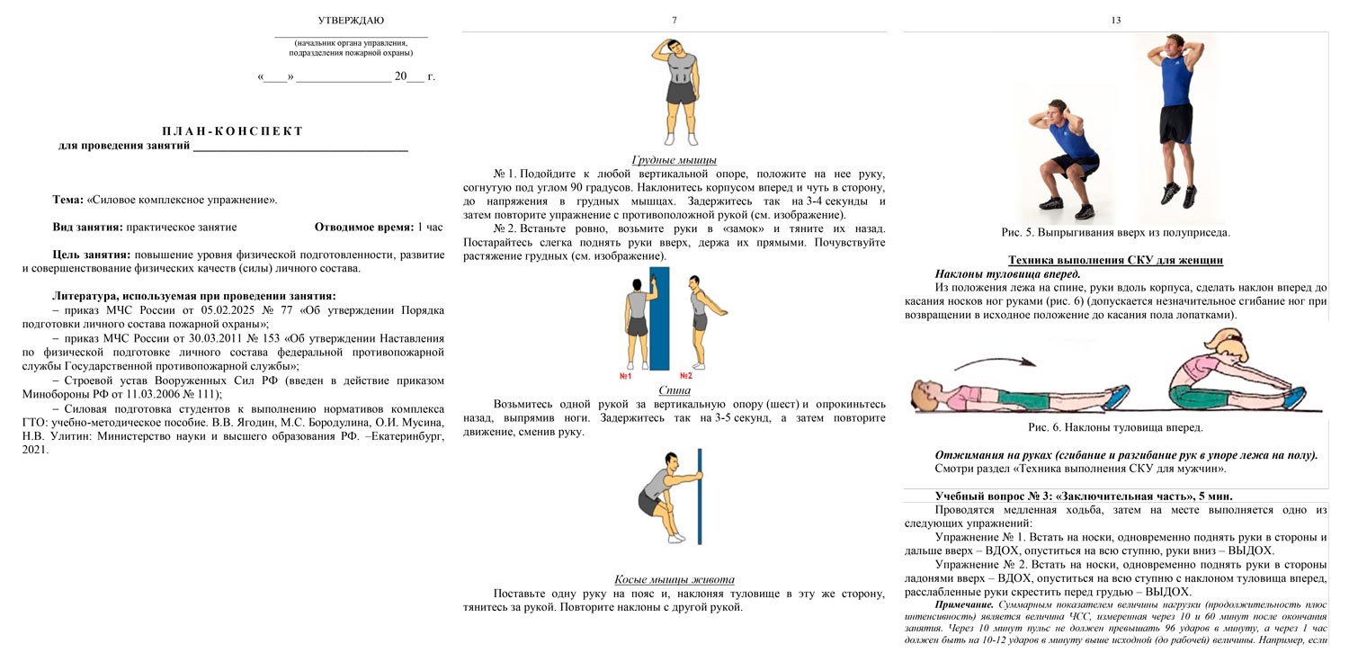 План-конспект: Силовое комплексное упражнение (СКУ) (14 стр.)