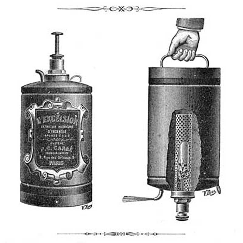Кислотный огнетушитель «Excelsior» системы Карре (Франция, 1900 год)