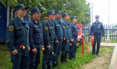 Церемония посвященная памяти погибшему пожарному Ануфриеву В.М.
