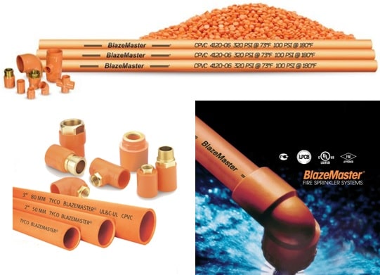 Огнестойкие пластиковые трубы BlazeMaster