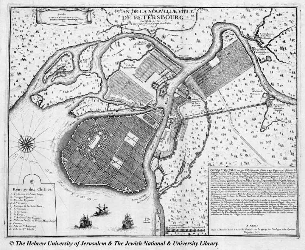 План Санкт-Петербурга 1717 года