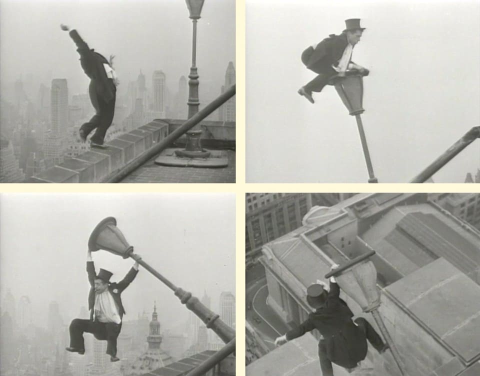 Трюки Йозефа Шпа во время работы цирковым акробатом