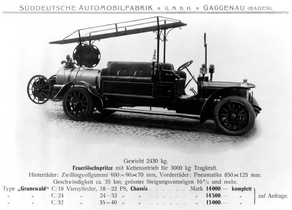 Пожарный автонасос Benz Grunewald
