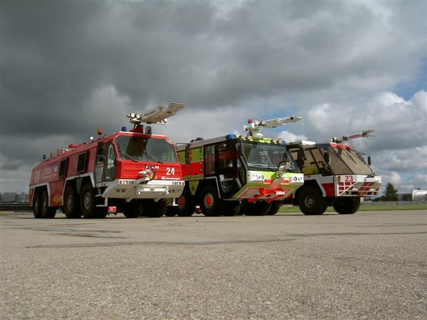 Пожарные аэродромные автомобили иностранного производства