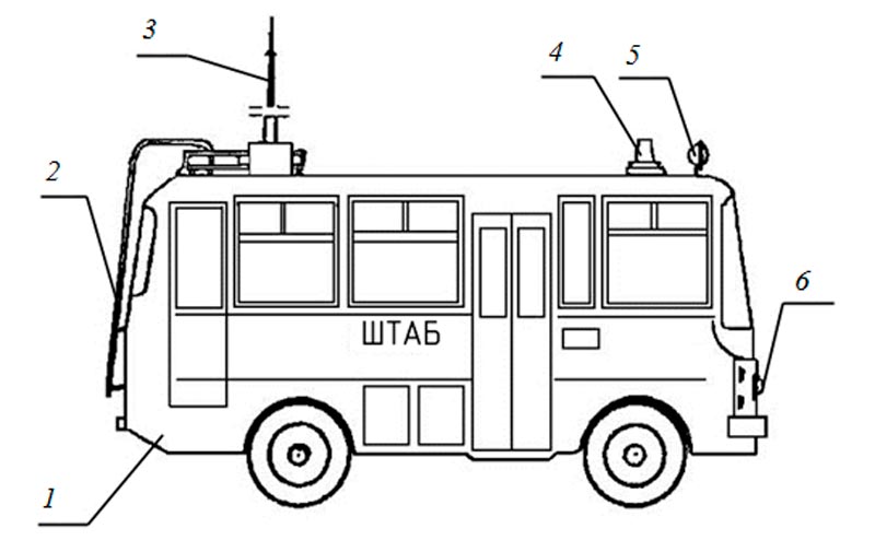 Пожарный штабной автомобиль АШ-5 (3205)