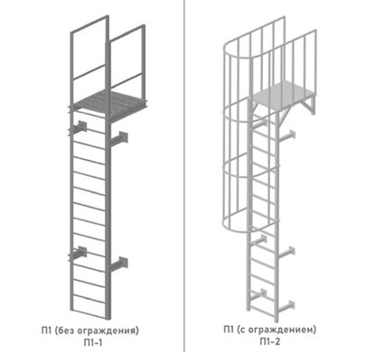 П1 вертикальные лестницы