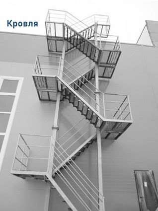 П2 маршевые лестницы с уклоном