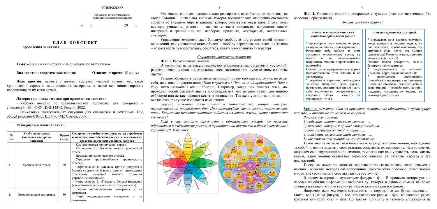 План-конспект: Хронический стресс и эмоциональное выгорание (23 стр.)